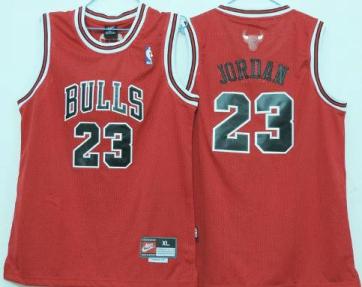 Kids Chicago Bulls 23 Michael Jordan Red NBA Jerseys Cheap