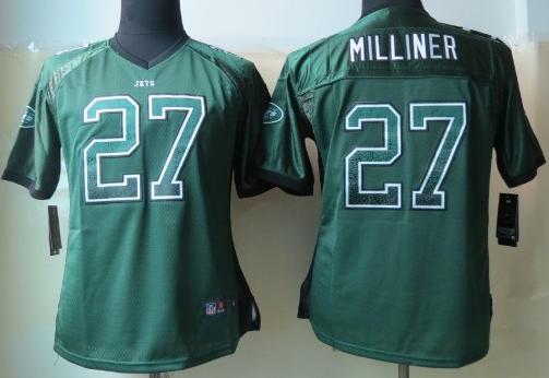 Cheap Women Nike New York Jets 27 Dee Milliner Green Drift Fashion Elite NFL Jerseys