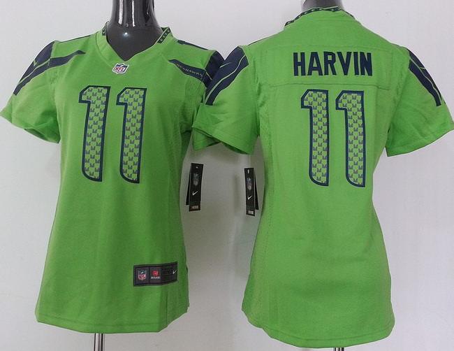 Cheap Women Nike Seattle Seahawks 11 Percy Harvin Green NFL Jerseys