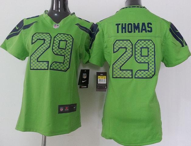 Cheap Women Nike Seattle Seahawks 29 Earl Thomas Green NFL Jerseys