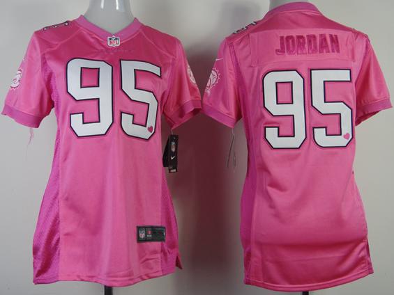 Cheap Women Nike Miami Dolphins 95 Dion Jordan Pink Love NFL Jerseys