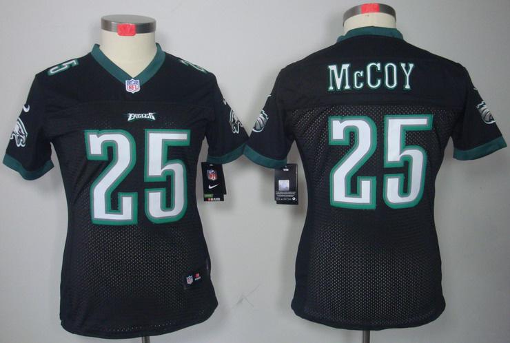 Cheap Women Nike Philadelphia Eagles #25 LeSean McCoy Black Game LIMITED NFL Jerseys