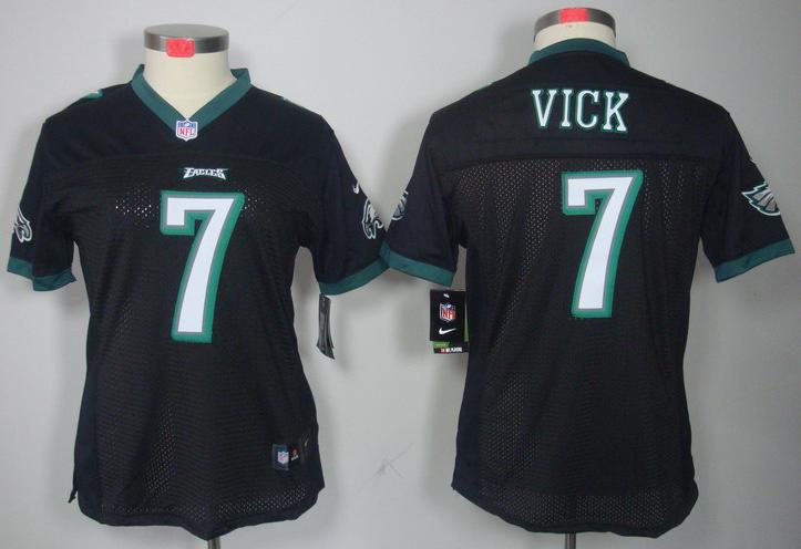 Cheap Women Nike Philadelphia Eagles 7# Michael Vick Black Game LIMITED NFL Jerseys