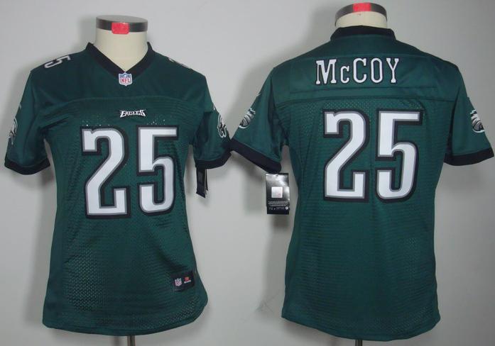 Cheap Women Nike Philadelphia Eagles 25# LeSean McCoy Dark Green Game LIMITED NFL Jerseys