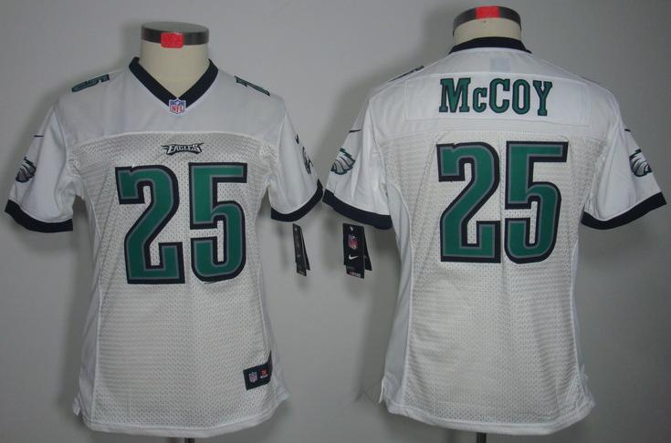 Cheap Women Nike Philadelphia Eagles #25 LeSean McCoy White Game LIMITED NFL Jerseys
