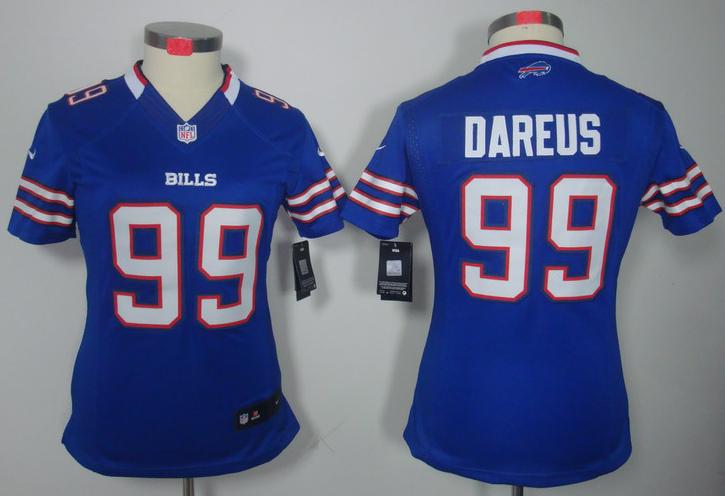 Cheap Women Nike Buffalo Bills 99 Marcell Dareus Blue Game LIMITED NFL Jerseys