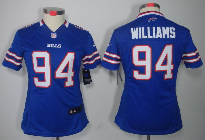 Cheap Women Nike Buffalo Bills #94 Mario Williams Blue Game LIMITED NFL Jerseys