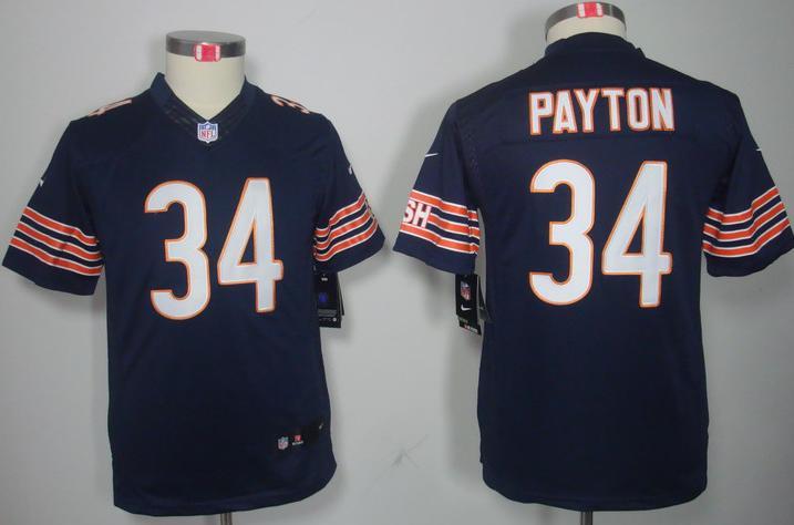 Kids Nike Chicago Bears 34 Walter Payton Blue Game LIMITED NFL Jerseys Cheap
