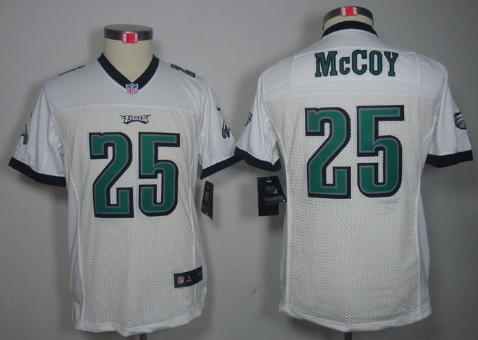 Kids Nike Philadelphia Eagles #25 LeSean McCoy White Game LIMITED NFL Jerseys Cheap
