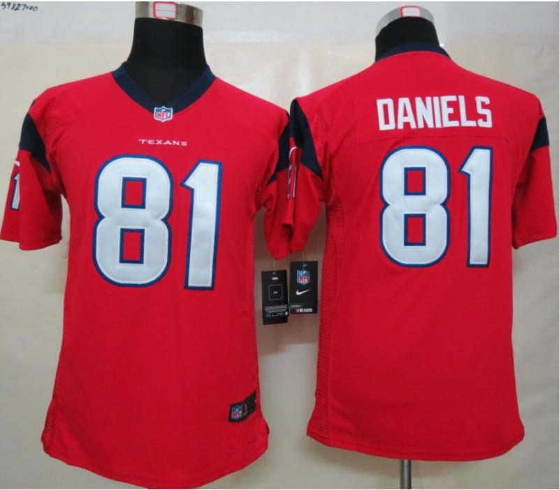 Kids Nike Houston Texans #81 Owen Daniels Red NFL Jerseys Cheap