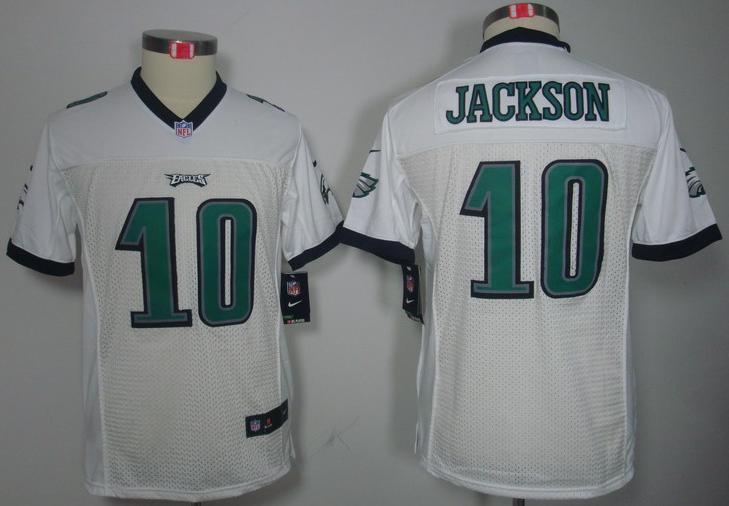 Kids Nike Philadelphia Eagles #10 DeSean Jackson White Game LIMITED NFL Jerseys Cheap