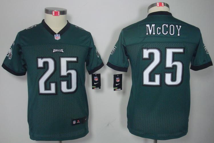 Kids Nike Philadelphia Eagles 25# LeSean McCoy Dark Green Game LIMITED NFL Jerseys Cheap