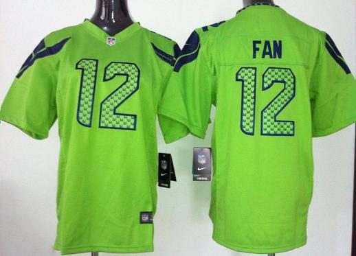 Kids Nike Seattle Seahawks 12 Fan Green NFL Jerseys Cheap