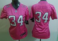 Cheap Women Nike Oakland Raiders 34 Bo Jackson Pink Love NFL Jerseys