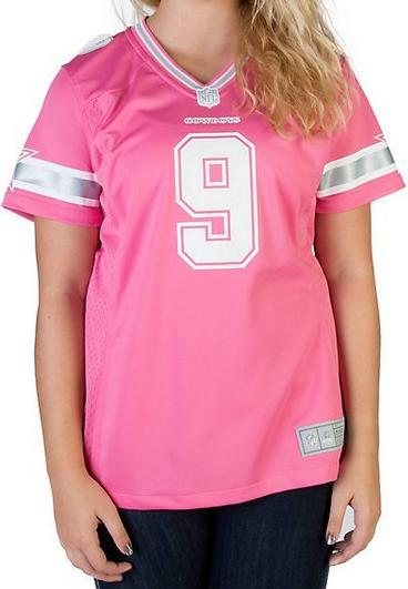 Cheap Women Nike Dallas Cowboys 9 Tony Romo Pink NFL Jerseys