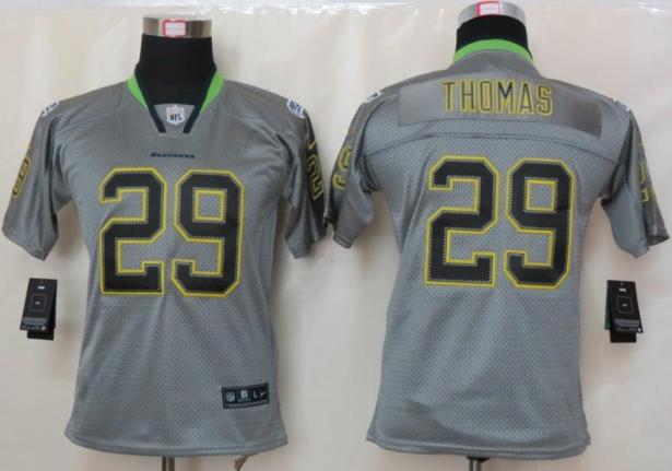 Cheap Women Nike Seattle Seahawks 29# Earl Thomas Grey Lights Out Elite NFL Jerseys