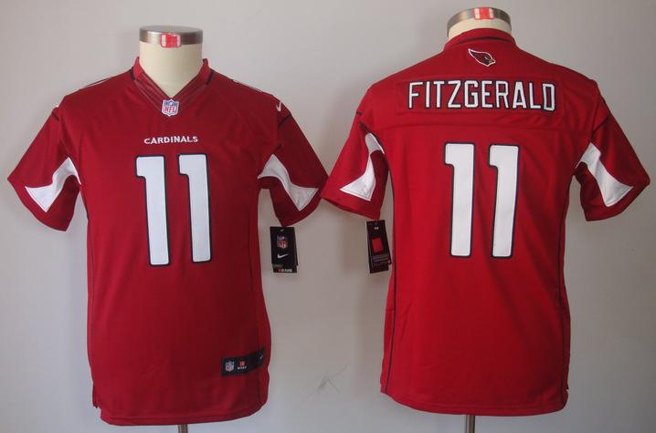 Kids Nike Arizona Cardinals 11# Larry Fitzgerald Red Game LIMITED NFL Jerseys Cheap
