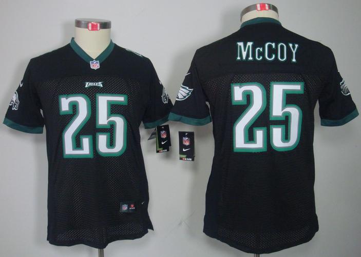 Kids Nike Philadelphia Eagles 25# LeSean McCoy Black Game LIMITED NFL Jerseys Cheap