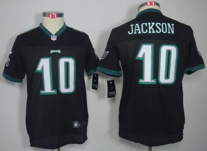 Kids Nike Philadelphia Eagles #10 DeSean Jackson Black Game LIMITED NFL Jerseys Cheap