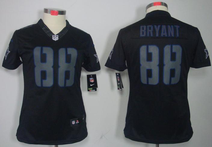 Cheap Women Nike Dallas Cowboys 88 Dez Bryant Black Impact Game LIMITED NFL Jerseys