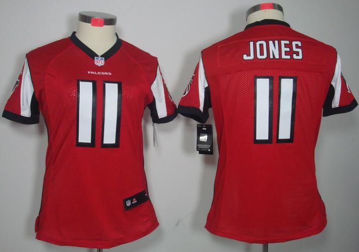 Cheap Women Nike Atlanta Falcons #11 Julio Jones Red Game LIMITED NFL Jerseys