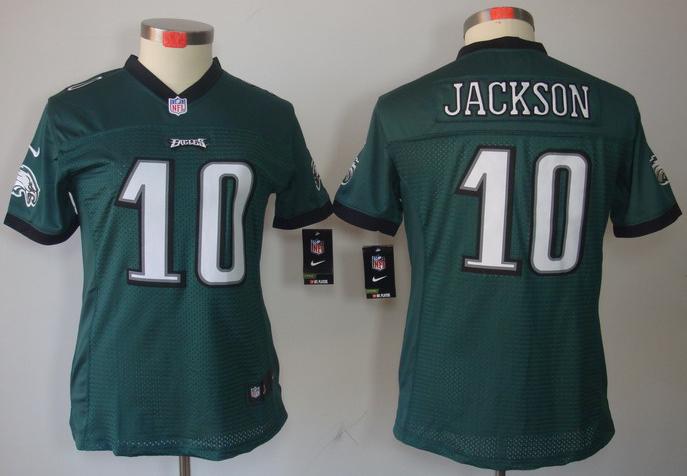 Cheap Women Nike Philadelphia Eagles 10# DeSean Jackson Green Game LIMITED NFL Jerseys
