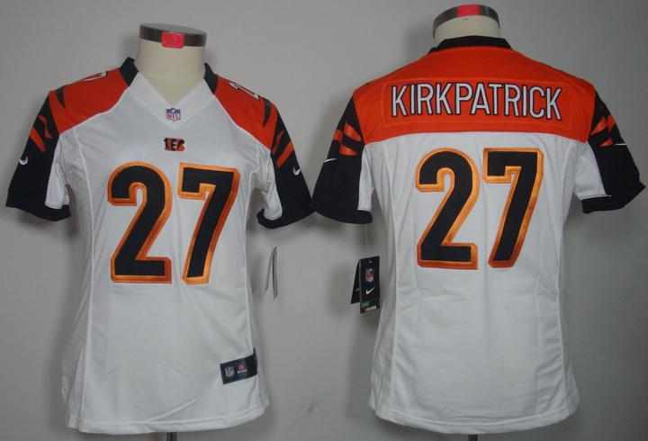 Cheap Women Nike Cincinnati Bengals 27# Dre Kirkpatrick White Game LIMITED NFL Jerseys