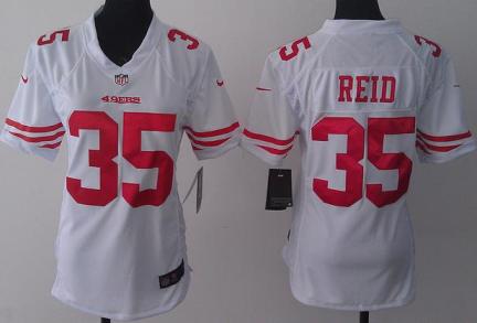 Cheap Women Nike San Francisco 49ers 35 Eric Reid White NFL Jerseys