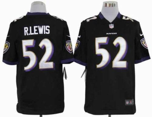 Kids Nike Baltimore Ravens 52 Ray Lewis Black NFL Jerseys Cheap