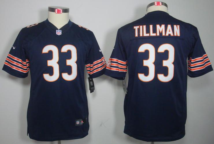 Kids Nike Chicago Bears 33 Charles Tillman Blue Game LIMITED NFL Jerseys Cheap