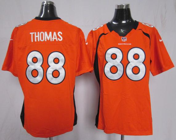 Cheap Women Nike Denver Broncos 88# Demaryius Thomas Orange NFL Jerseys