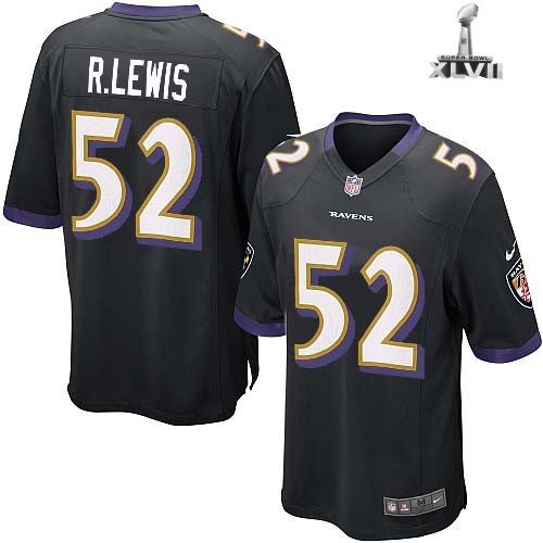 Kids Nike Baltimore Ravens 52 Ray Lewis Black 2013 Super Bowl NFL Jersey Cheap