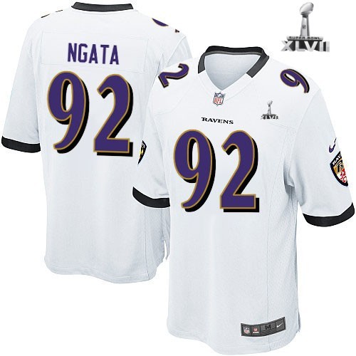 Kids Nike Baltimore Ravens 92 Haloti Ngata White 2013 Super Bowl NFL Jersey Cheap