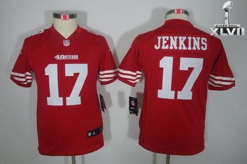 Kids Nike San Francisco 49ers 17 A J Jenkins Limited Red 2013 Super Bowl NFL Jersey Cheap
