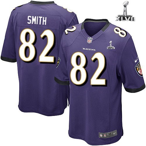 Kids Nike Baltimore Ravens 82 Torrey Smith Purple 2013 Super Bowl NFL Jersey Cheap