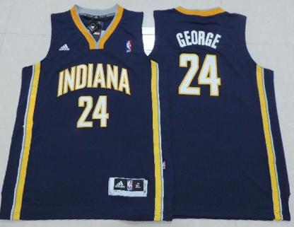 Kids Indiana Pacers 24 Paul George Blue Revolution 30 Swingman NBA Jerseys Cheap