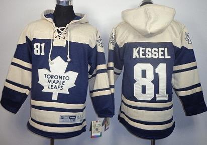 Kids Toronto Maple Leafs 81 Phil Kessel Blue Lace-Up NHL Jersey Hoodies For Sale