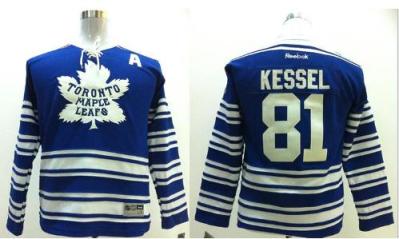 Kids Toronto Maple Leafs 81 Phil Kessel 2014 Winter Classic Blue NHL Jersey For Sale