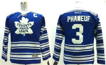 Kids Toronto Maple Leafs 3 Dion Phaneuf 2014 Winter Classic Blue NHL Jersey For Sale