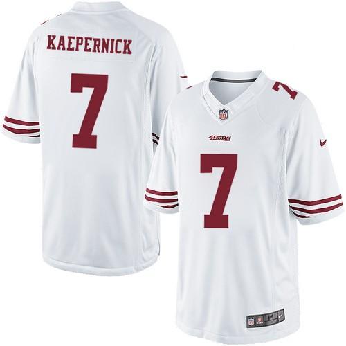 Kids Nike San Francisco 49ers 7 Colin Kaepernick Limited White NFL Jersey Cheap