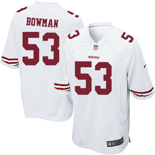 Kids Nike San Francisco 49ers #53 NaVorro Bowman White NFL Jersey Cheap