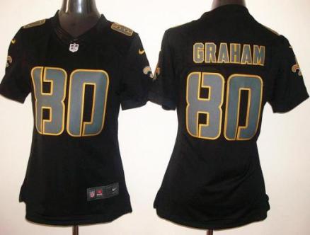 Cheap Women Nike New Orleans Saints 80 Jimmy Graham Black Impact Limited NFL Jerseys