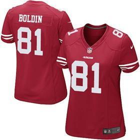 Cheap Womens Nike San Francisco 49ers 81 Anquan Boldin Limited Red NFL Jerseys