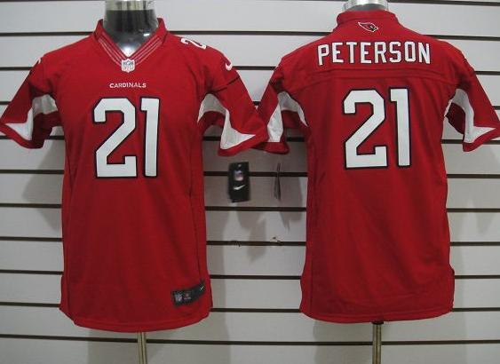 Kids Nike Arizona Cardinals 21# Patrick Peterson Red Game LIMITED NFL Jerseys Cheap
