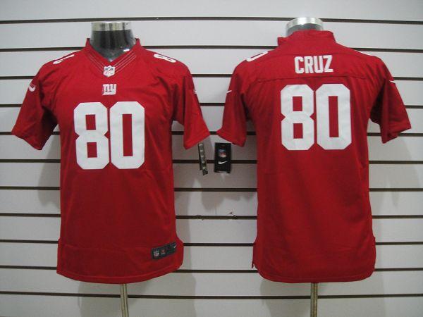Kids Nike New York Giants #80 Victor Cruz Red Game LIMITED NFL Jerseys Cheap