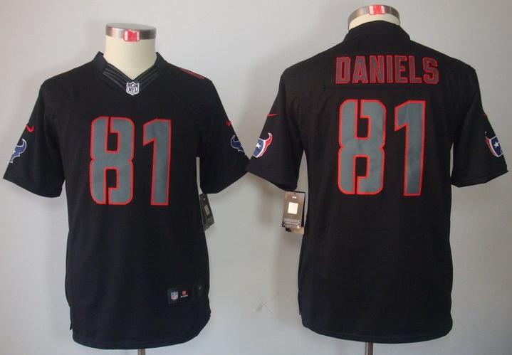 Kids Nike Houston Texans #81 Owen Daniels Black Impact LIMITED NFL Jerseys Cheap