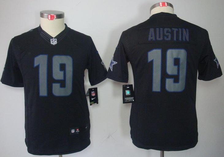 Kids Nike Dallas Cowboys #19 Miles Austin Black Impact LIMITED NFL Jerseys Cheap