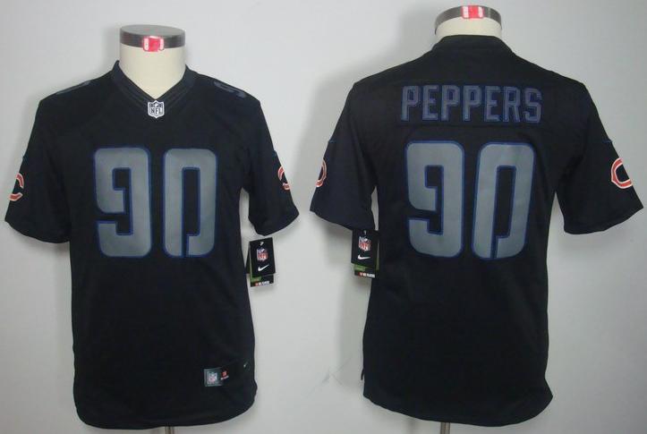 Kids Nike Chicago Bears 90 Julius Peppers Black Impact LIMITED NFL Jerseys Cheap