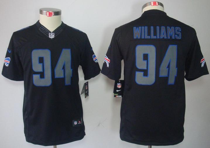 Kids Nike Buffalo Bills #94 Williams Black Impact LIMITED NFL Jerseys Cheap