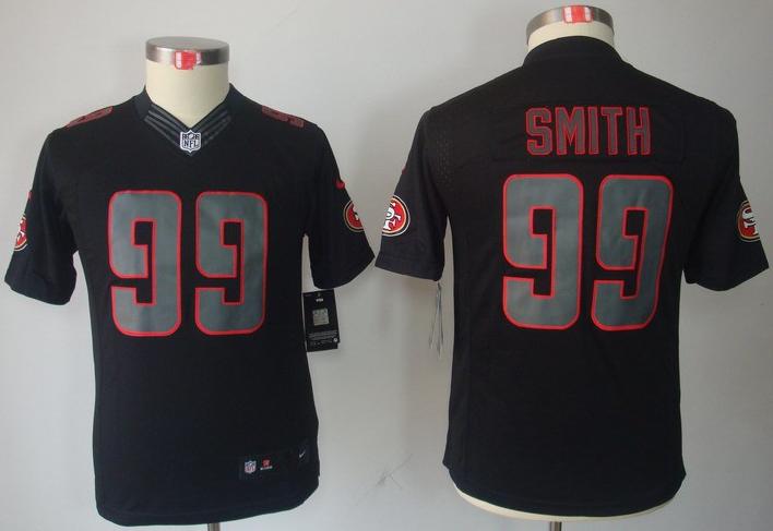 Kids Nike San Francisco 49ers 99 Aldon Smith Black Impact LIMITED NFL Jerseys Cheap